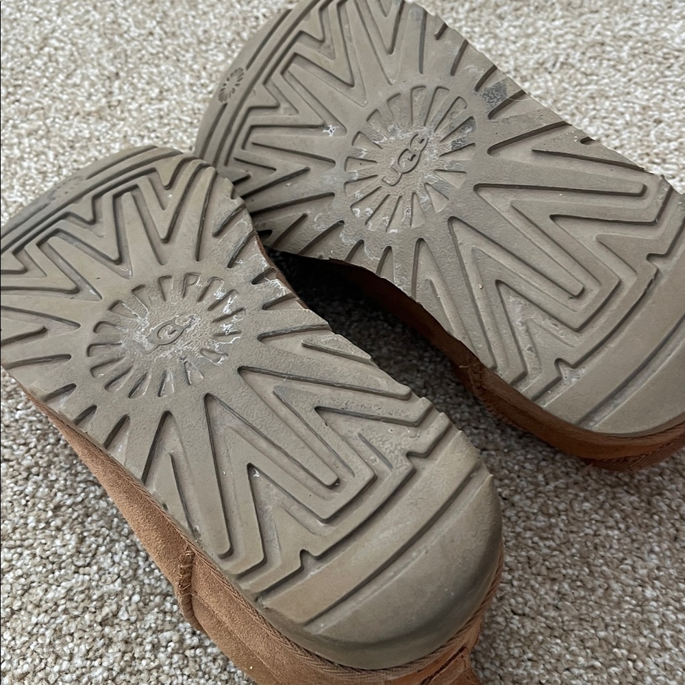 UGG Chestnut Suede Shearling Booties - image 4